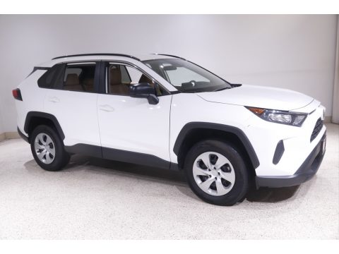 Super White Toyota RAV4 LE.  Click to enlarge.