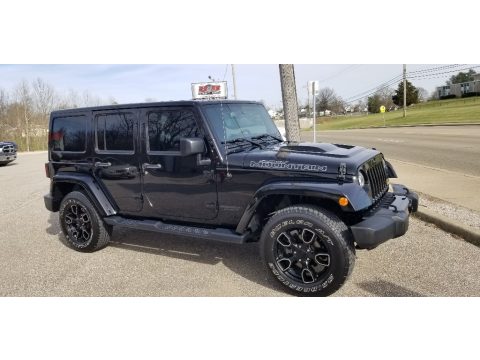 Black Jeep Wrangler Unlimited Smoky Mountain Edition 4x4.  Click to enlarge.