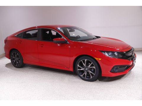 Rallye Red Honda Civic Sport Sedan.  Click to enlarge.