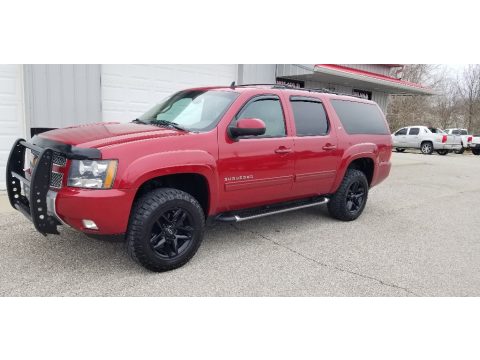 Crystal Red Tintcoat Chevrolet Suburban LT 4x4.  Click to enlarge.
