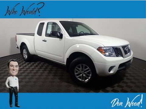 Glacier White Nissan Frontier SV King Cab 4x4.  Click to enlarge.