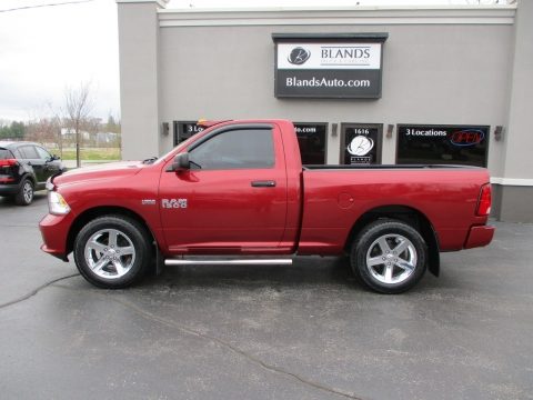 Deep Cherry Red Crystal Pearl Ram 1500 Express Regular Cab.  Click to enlarge.