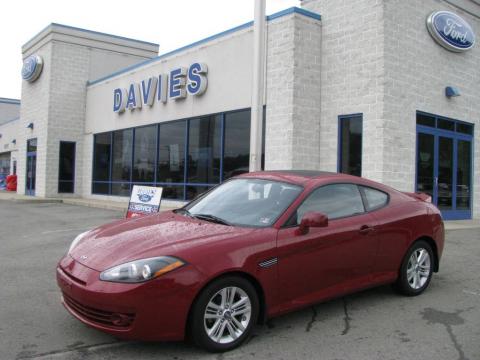 Redfire Pearl Hyundai Tiburon GS.  Click to enlarge.