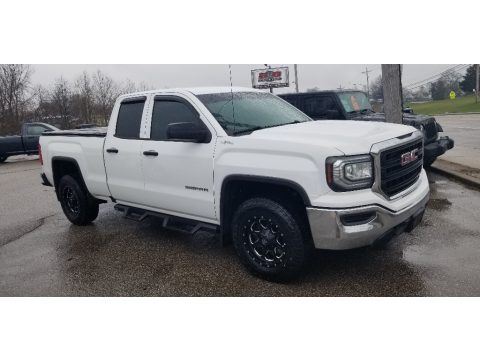 Summit White GMC Sierra 1500 Double Cab 4WD.  Click to enlarge.