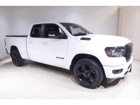 Bright White Ram 1500 Big Horn Quad Cab 4x4.  Click to enlarge.