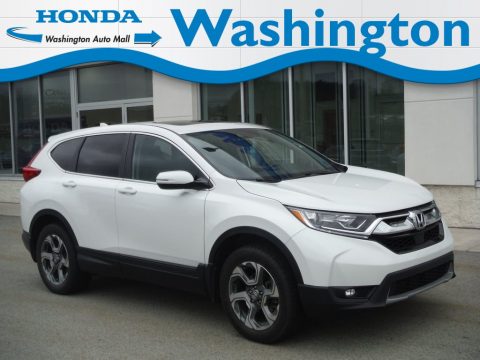 Platinum White Pearl Honda CR-V EX AWD.  Click to enlarge. Platinum White Pearl Honda CR-V EX AWD.  Click to enlarge.