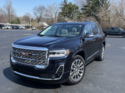 Midnight Blue Metallic GMC Acadia Denali AWD.  Click to enlarge.