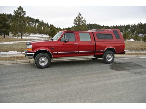 Toreador Red Metallic Ford F250 XLT Crew Cab 4x4.  Click to enlarge.