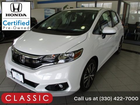 Platinum White Pearl Honda Fit EX.  Click to enlarge.