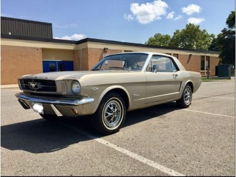 Champagne Beige Ford Mustang Coupe.  Click to enlarge.