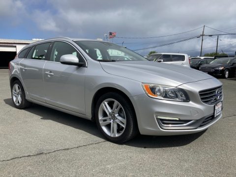 Bright Silver Metallic Volvo V60 T5 AWD.  Click to enlarge.