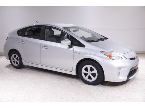 Classic Silver Metallic Toyota Prius Three Hybrid.  Click to enlarge.