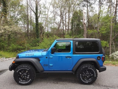 Hydro Blue Pearl Jeep Wrangler Willys 4x4.  Click to enlarge.