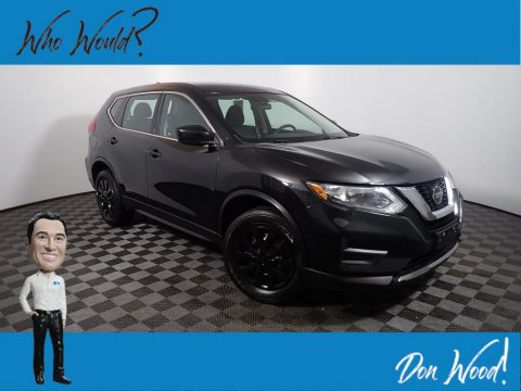 Magnetic Black Nissan Rogue S AWD.  Click to enlarge.