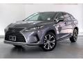 Front 3/4 View of 2020 Lexus RX 450h AWD #12