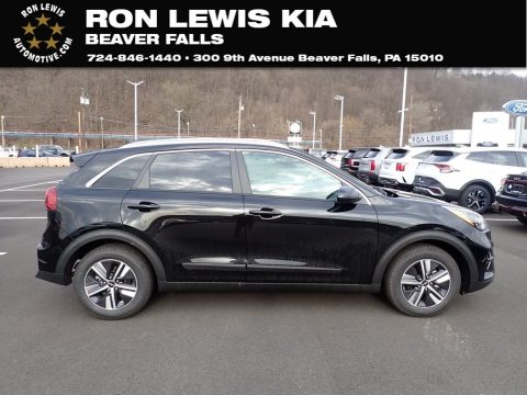 Aurora Black Pearl Kia Niro LXS Hybrid.  Click to enlarge.