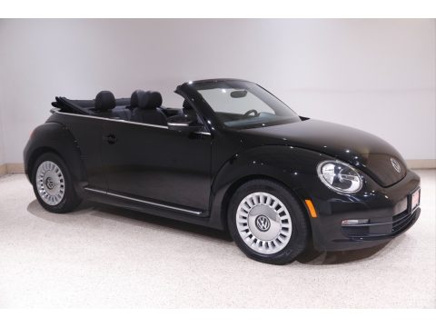 Black Volkswagen Beetle 1.8T Convertible.  Click to enlarge.