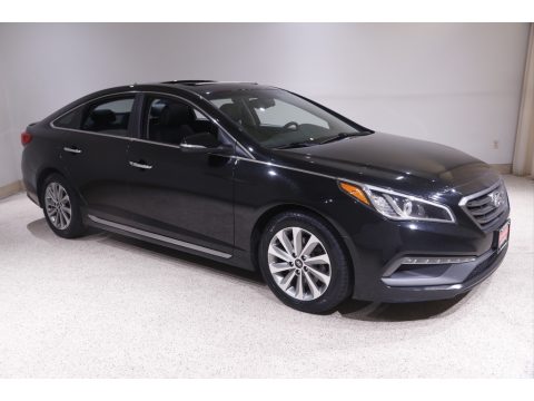 Phantom Black Hyundai Sonata Sport.  Click to enlarge.