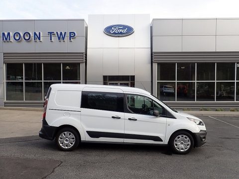 Frozen White Ford Transit Connect XL Van.  Click to enlarge.