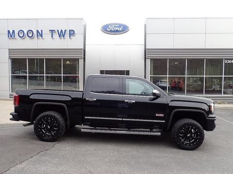 Onyx Black GMC Sierra 1500 SLT Crew Cab 4WD.  Click to enlarge.