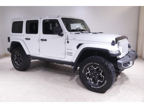 Bright White Jeep Wrangler Unlimited Sahara 4x4.  Click to enlarge.