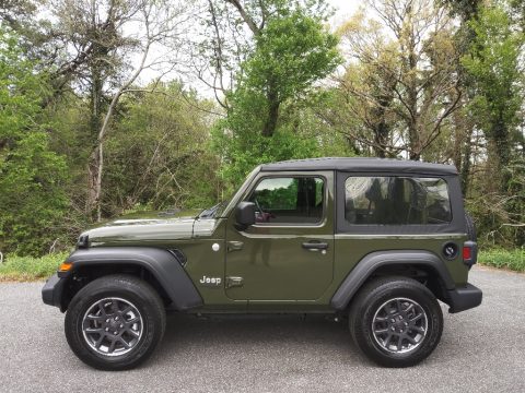 Sarge Green Jeep Wrangler Sport 4x4.  Click to enlarge.