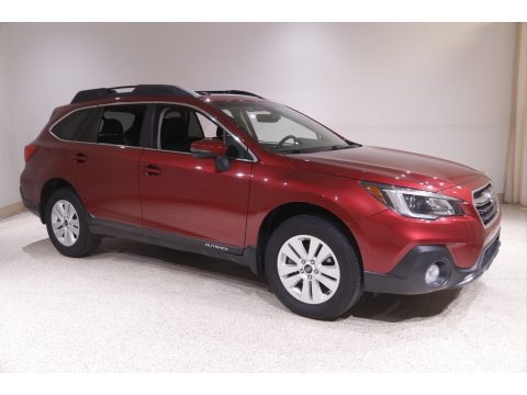 Crimson Red Pearl Subaru Outback 2.5i Premium.  Click to enlarge.