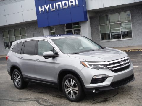 Lunar Silver Metallic Honda Pilot EX-L AWD.  Click to enlarge.