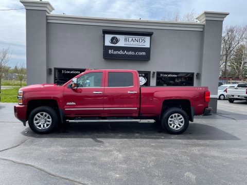 Cajun Red Tintcoat Chevrolet Silverado 3500HD High Country Crew Cab 4x4.  Click to enlarge.