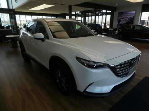 Snowflake White Pearl Mica Mazda CX-9 Sport AWD.  Click to enlarge.