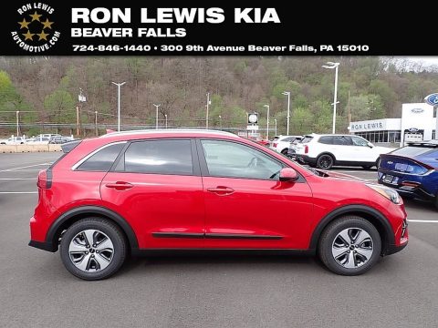 Runway Red Kia Niro LX Hybrid.  Click to enlarge.