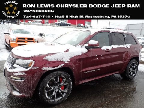 Velvet Red Pearl Jeep Grand Cherokee SRT 4x4.  Click to enlarge.