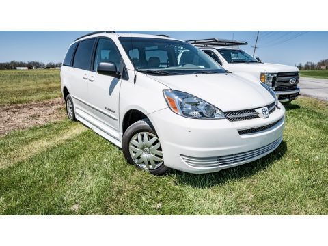 Natural White Toyota Sienna LE.  Click to enlarge.