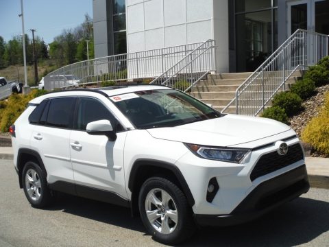 Super White Toyota RAV4 XLE AWD.  Click to enlarge.