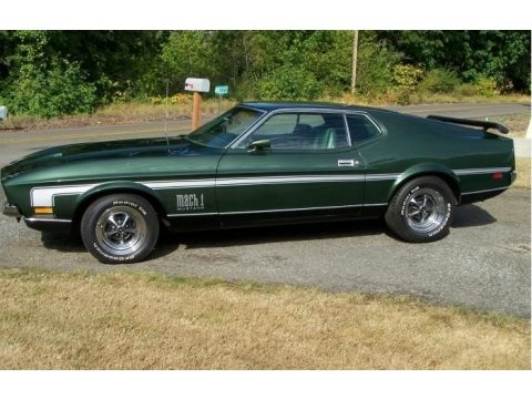 Forest Green Ford Mustang Mach 1.  Click to enlarge.