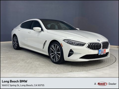 Alpine White BMW 8 Series 840i Gran Coupe.  Click to enlarge.