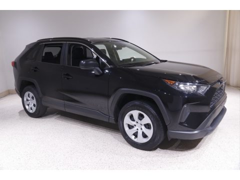 Midnight Black Metallic Toyota RAV4 LE AWD.  Click to enlarge.