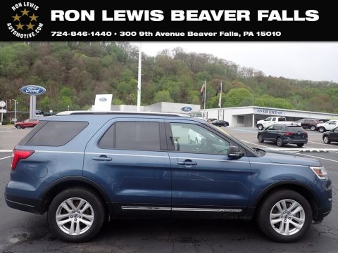 Blue Metallic Ford Explorer XLT 4WD.  Click to enlarge.