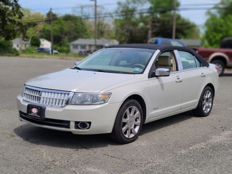 White Suede Lincoln MKZ AWD Sedan.  Click to enlarge.