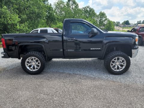 Onyx Black GMC Sierra 1500 Regular Cab 4x4.  Click to enlarge.