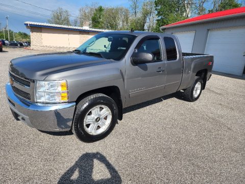 Graystone Metallic Chevrolet Silverado 1500 LT Extended Cab 4x4.  Click to enlarge.