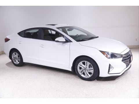 Quartz White Pearl Hyundai Elantra Value Edition.  Click to enlarge.