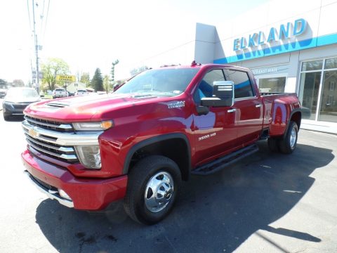 Cherry Red Tintcoat Chevrolet Silverado 3500HD High Country Crew Cab 4x4.  Click to enlarge.