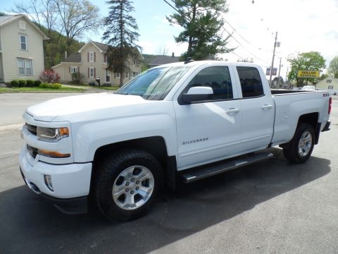 Summit White Chevrolet Silverado LD LT Z71 Double Cab 4x4.  Click to enlarge.