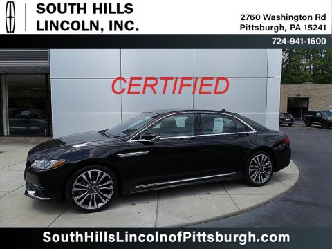 Infinite Black Metallic Lincoln Continental Reserve AWD.  Click to enlarge.