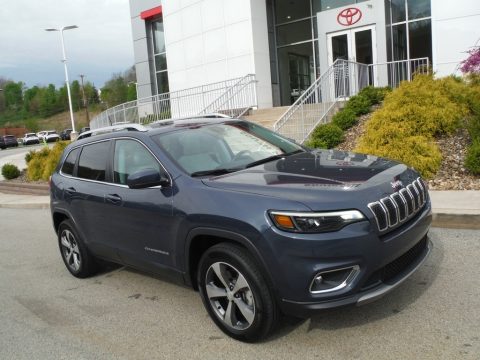 Slate Blue Pearl Jeep Cherokee Limited 4x4.  Click to enlarge.