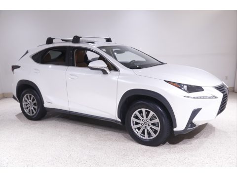 Eminent White Pearl Lexus NX 300h AWD.  Click to enlarge.