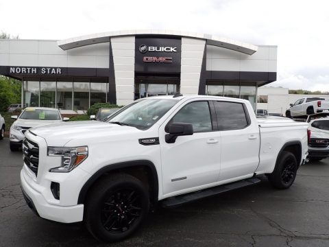 Summit White GMC Sierra 1500 Elevation Crew Cab 4WD.  Click to enlarge.