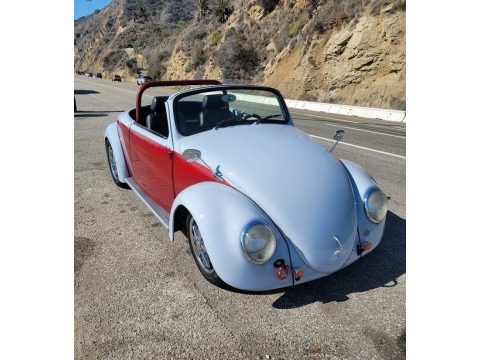 Grey/Red Ruby Volkswagen Beetle Convertible.  Click to enlarge.