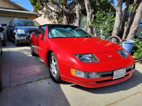 Scarlet Red Nissan 300ZX Convertible.  Click to enlarge.